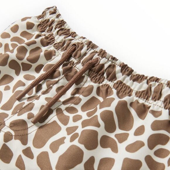 ZARA Kids | Brown | GIRAFFE PRINT SWIM SHORTS - Picture 3 of 5
